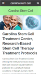 Mobile Screenshot of carolinastemcell.com